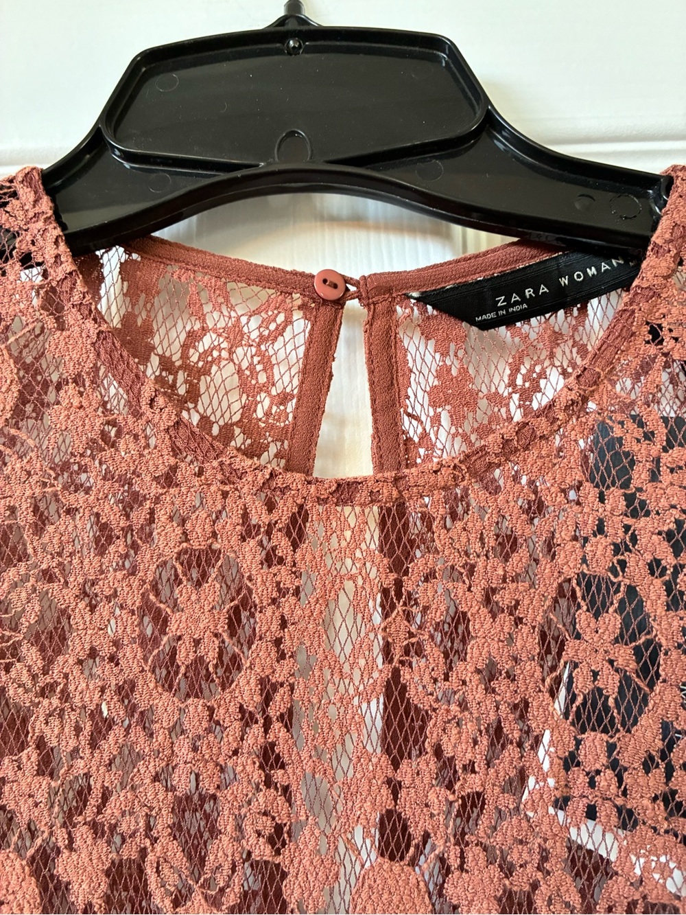 Zara Long-Sleeve Lace Maxi Dress in Dusty Rose - Picture 5 of 7